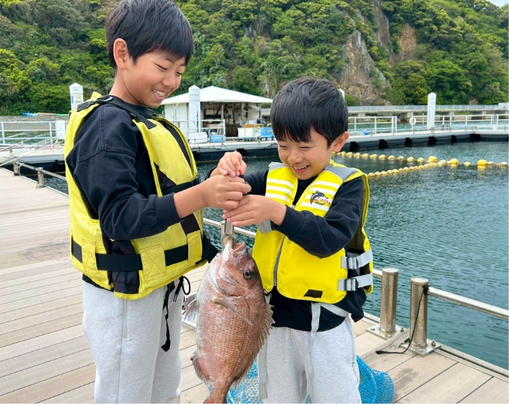 うみんぐ大島で釣り体験