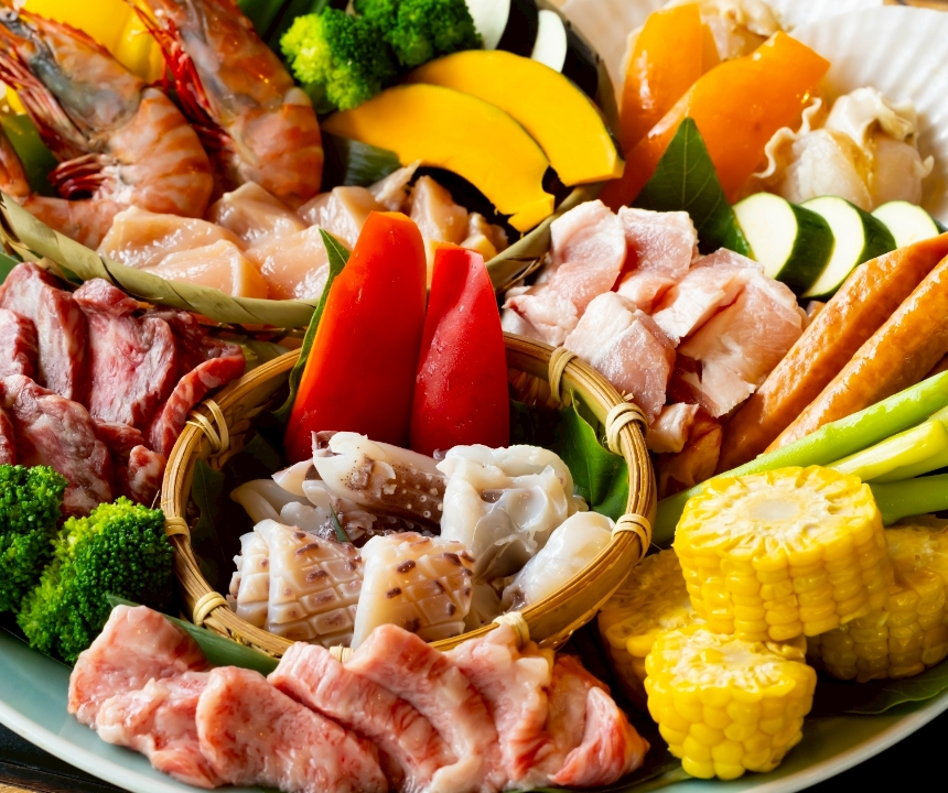 バーベキューの写真